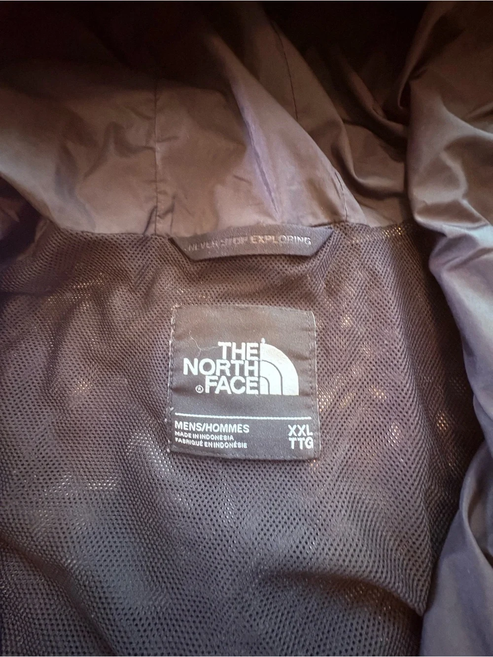 The North Face HyVent Rain Jacket Mens XXL Light Coat Black Waterproof
